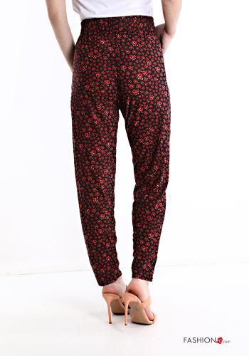 Patterned Trousers with belt with pockets - ph 2