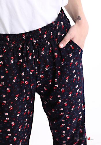 Pantalone Fantasia stampata con cintura con tasche - ph 4