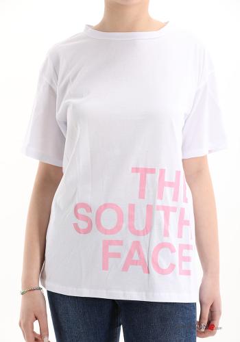 T-shirt in Cotone Fantasia scritta