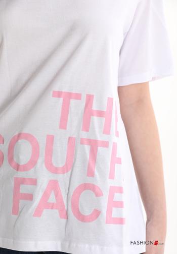 T-shirt in Cotone Fantasia scritta - ph 4