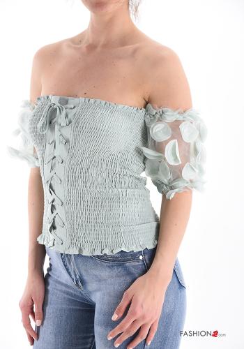 Cotton Top with bow - ph 3