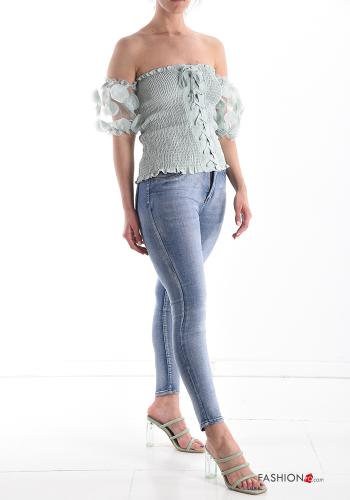 Cotton Top with bow - ph 5