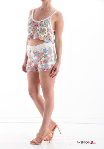 Embroidered lace trim Cotton Co-ord - ph 3