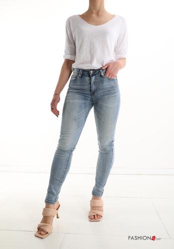 Cotton Jeans with buttons with zip with pockets - ph 5