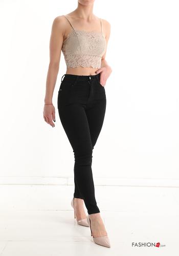 Cotton Jeans with buttons with zip with pockets - ph 5