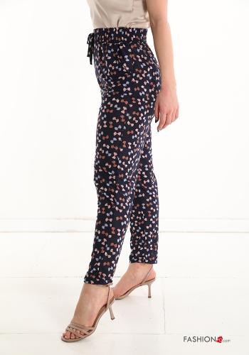 Bedrucktes Hose mit Taschen mit Schleife - ph 3