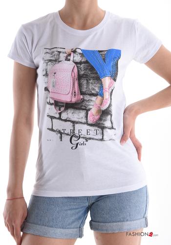 Patterned Cotton T-shirt - ph 1