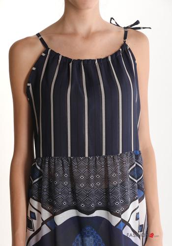 Robe Sans Manches imprimé avec noeud - ph 4