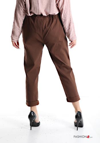 Pantalone in Cotone con tasche con fiocco - ph 2