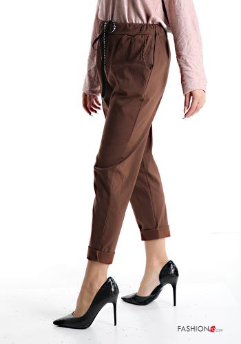 Pantalone in Cotone con tasche con fiocco - ph 3