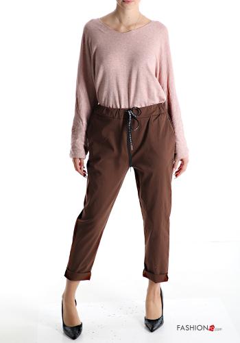 Pantalone in Cotone con tasche con fiocco - ph 5