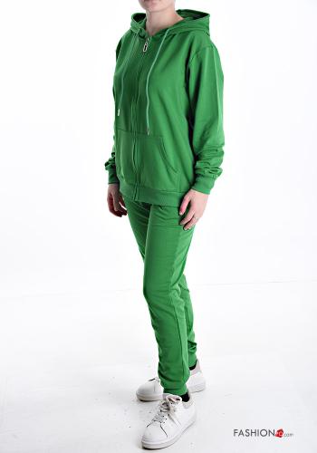 Cotton Co-ord with pockets with hood with zip - ph 3
