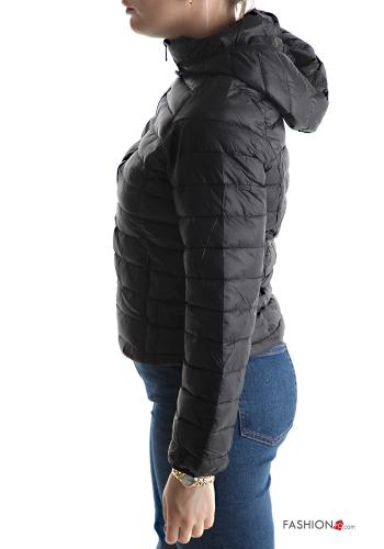 Piumino con zip con tasche con cappuccio - ph 3