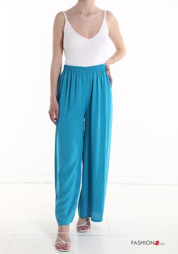 Pantalon wide leg avec élastique - ph 5