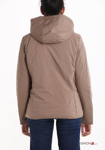 Puffer Jacket with pockets with hood with zip - ph 2