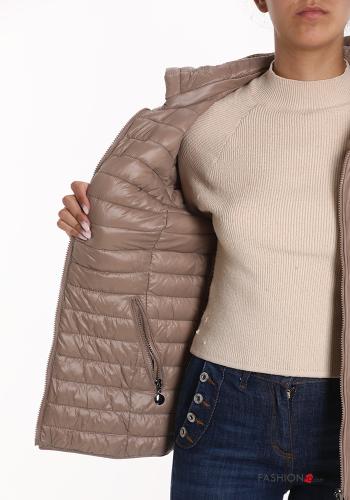 Puffer Jacket with pockets with hood with zip - ph 5