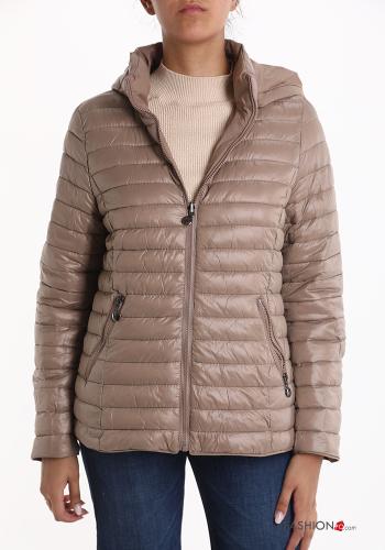 Puffer Jacket with pockets with hood with zip - ph 6