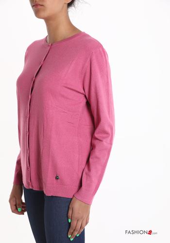 Cardigan girocollo con bottoni - ph 3