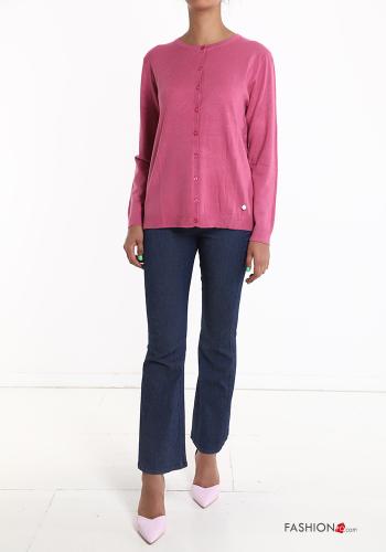 Cardigan girocollo con bottoni - ph 5