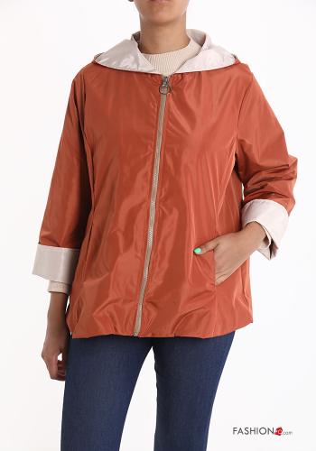 Anorak con cremallera con capucha con bolsillos - ph 1