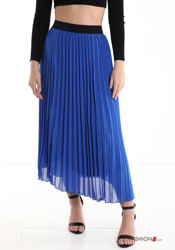 pleated Longuette Skirt with elastic