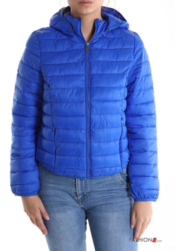 Daunenjacke mit Taschen mit Kapuze mit Reißverschluss - ph 1