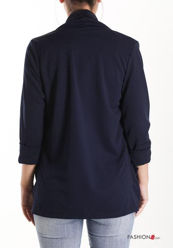 Blazer in Cotone con tasche maniche a tre quarti - ph 2
