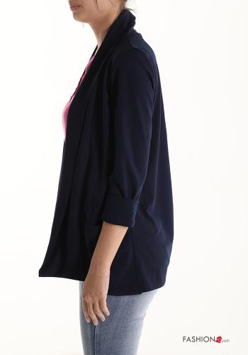 Blazer in Cotone con tasche maniche a tre quarti - ph 3