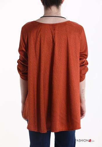 Blusa con collana maniche a tre quarti - ph 2