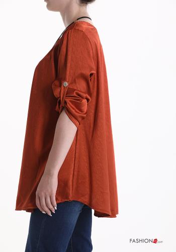 Blusa con collana maniche a tre quarti - ph 3