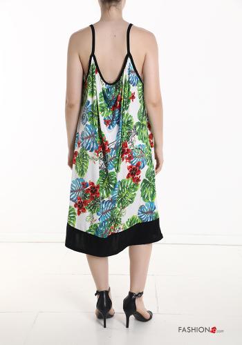 Robe sans manches à genoux à Imprimé Floral - ph 2