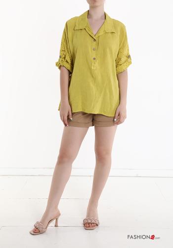 Tunica in Lino pizzo con bottoni - ph 5