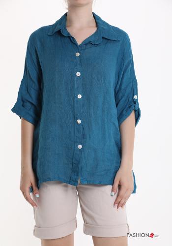 Camicia in Lino con bottoni