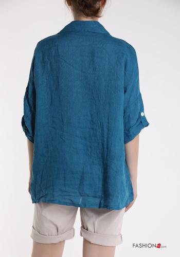 Camicia in Lino con bottoni - ph 2