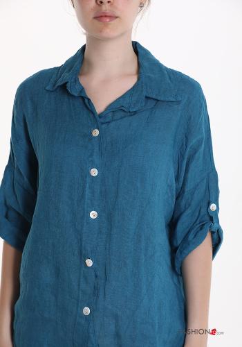 Camicia in Lino con bottoni - ph 4