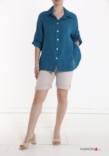 Camicia in Lino con bottoni - ph 5