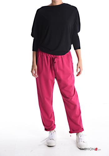 Pantalones deportivos de Algodón con bolsillos con cordón - ph 5