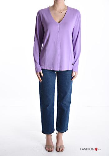 Cardigan con bottoni scollo a V - ph 5