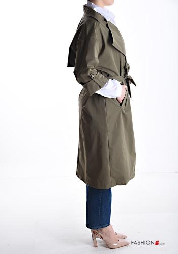 Jacket with belt with pockets with buttons - ph 3