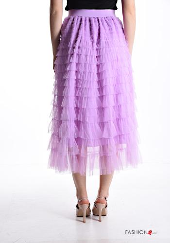 Gonna tulle Longuette con balze con elastico - ph 2