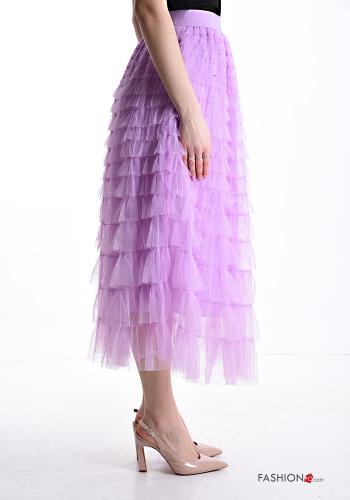 Gonna tulle Longuette con balze con elastico - ph 3