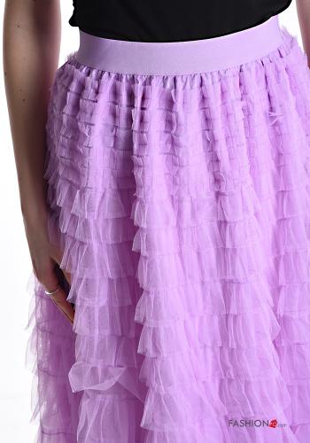 Gonna tulle Longuette con balze con elastico - ph 4