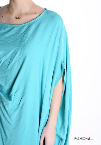 Robe manches courtes longue asymétrique oversize - ph 4