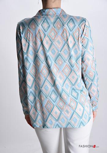 Camicia Fantasia geometrica con bottoni - ph 2