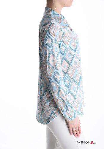 Camicia Fantasia geometrica con bottoni - ph 3