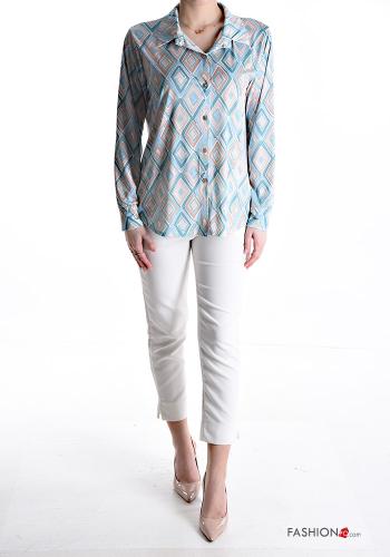 Camicia Fantasia geometrica con bottoni - ph 5