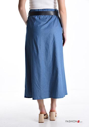 Gonna denim con cintura con tasche - ph 2