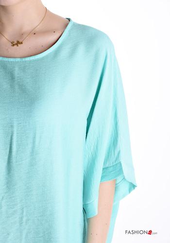Blusa oversize girocollo maniche a tre quarti - ph 4