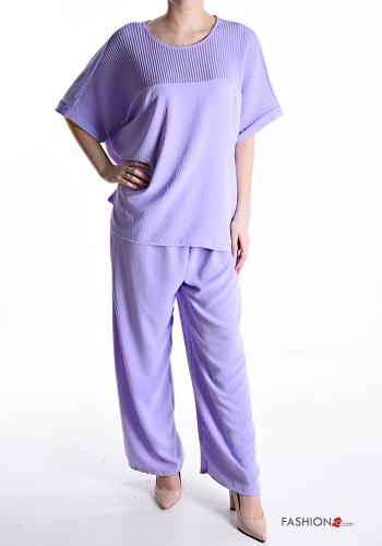Conjunto wide leg manga curta gola redonda - ph 1