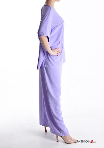 Conjunto wide leg manga curta gola redonda - ph 3